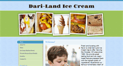 Desktop Screenshot of darilandicecream.com